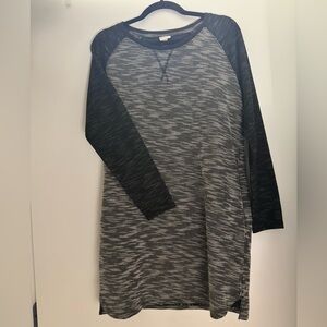 Raglan-Style Mini Sweater Dress
